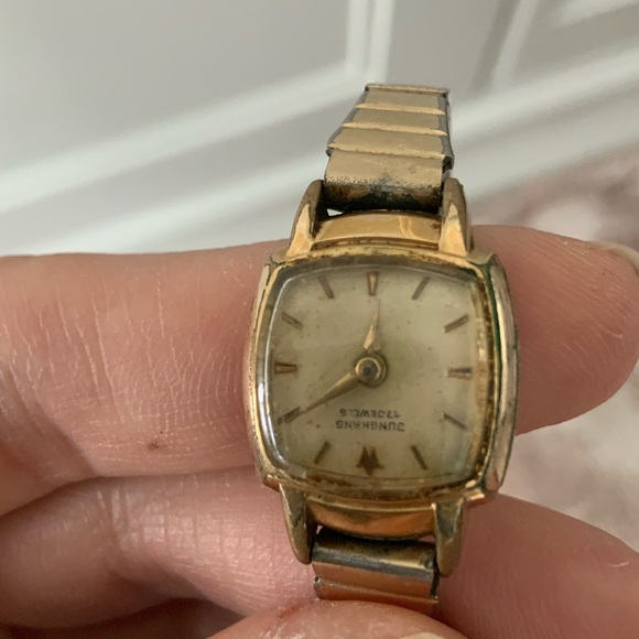 Vintage Gold & Silver Expansion Stretchy Band Wrist Watch Unisex Adult Unique - Picture 15 of 16